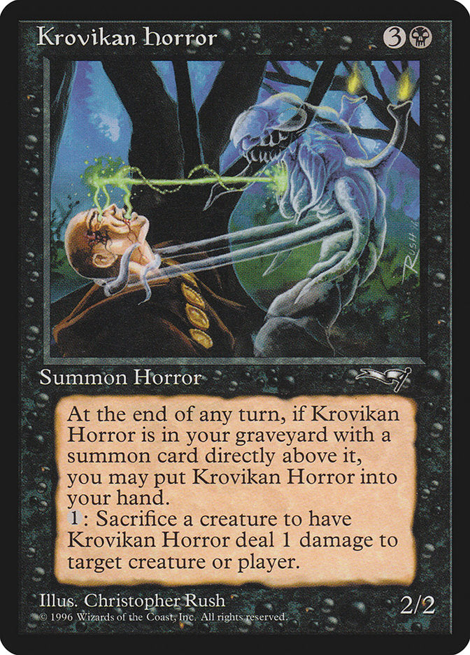 Krovikan Horror [Alliances] - Magic: The Gathering - Card Brawlers | Quebec | Canada |