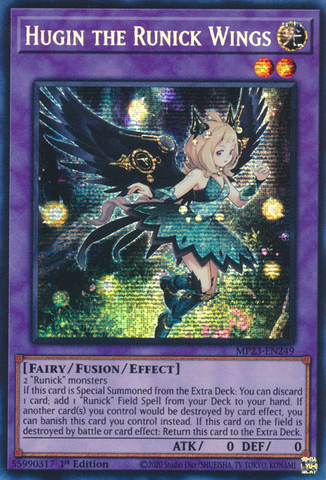 Hugin the Runick Wings [MP23-EN249] Prismatic Secret Rare - Yu-Gi-Oh! - Card Brawlers | Quebec | Canada |