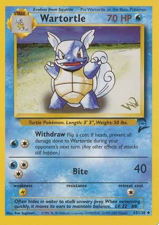 Wartortle (63/130) (W Stamped Promo) [Base Set 2] - Pokémon - Card Brawlers | Quebec | Canada |