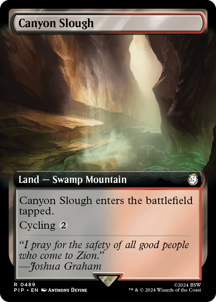 Canyon Slough (Extended Art) [Fallout] - Magic: The Gathering - Card Brawlers | Quebec | Canada |