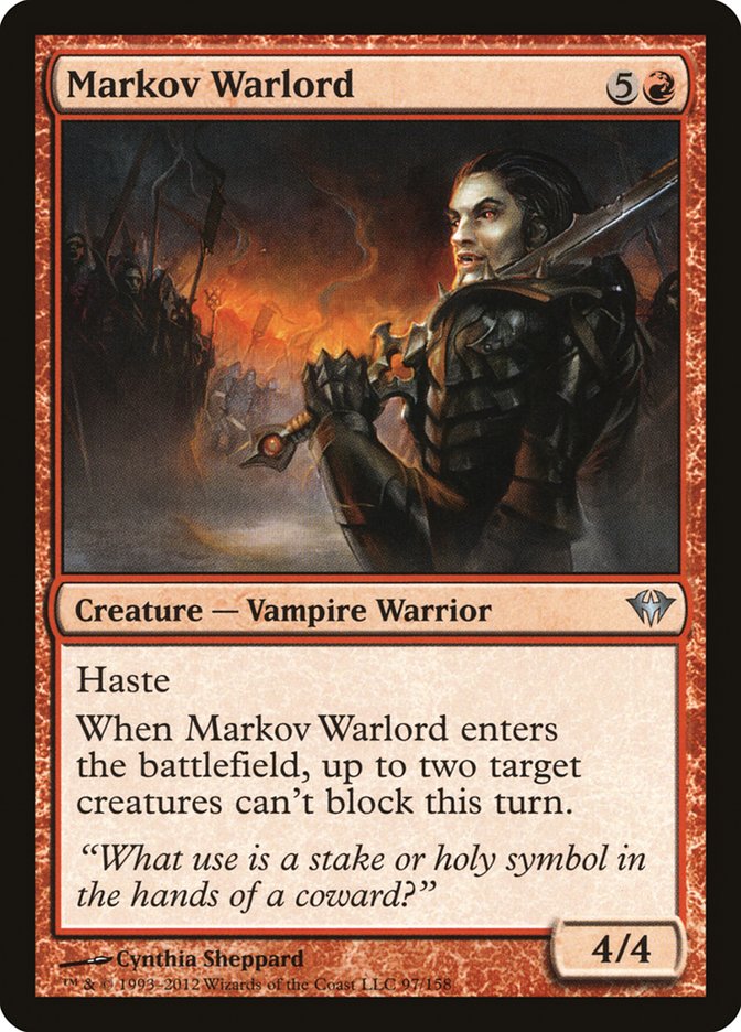 Markov Warlord [Dark Ascension] - Magic: The Gathering - Card Brawlers | Quebec | Canada |
