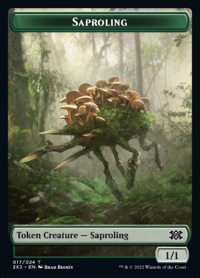 Saproling // Phyrexian Golem Double-Sided Token [Double Masters 2022 Tokens] - Magic: The Gathering - Card Brawlers | Quebec | Canada |