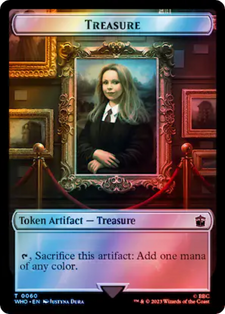 Warrior // Treasure (0060) Double-Sided Token (Surge Foil) [Doctor Who Tokens] - Magic: The Gathering - Card Brawlers | Quebec | Canada |