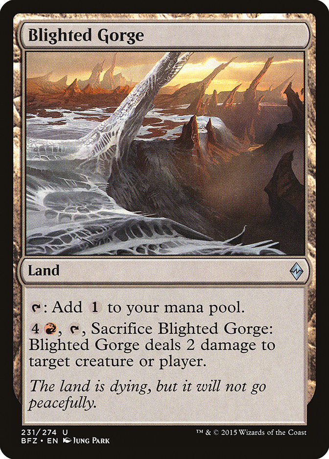 Blighted Gorge [Battle for Zendikar] - Magic: The Gathering - Card Brawlers | Quebec | Canada |