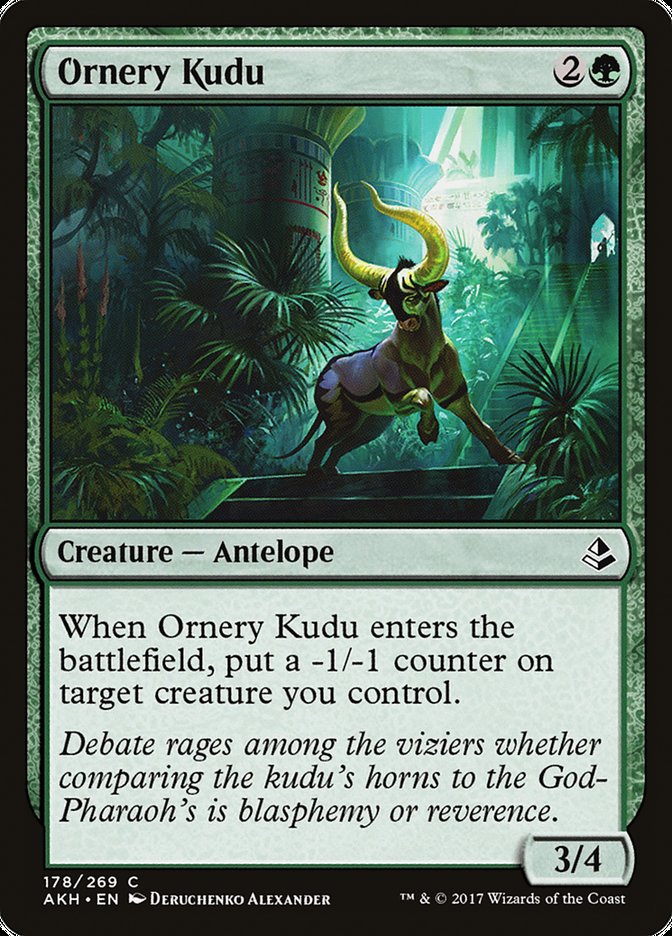 Ornery Kudu [Amonkhet] - Magic: The Gathering - Card Brawlers | Quebec | Canada |