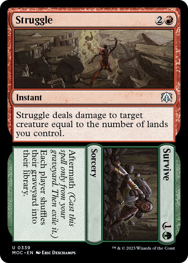 Struggle // Survive [March of the Machine Commander] - Magic: The Gathering - Card Brawlers | Quebec | Canada |