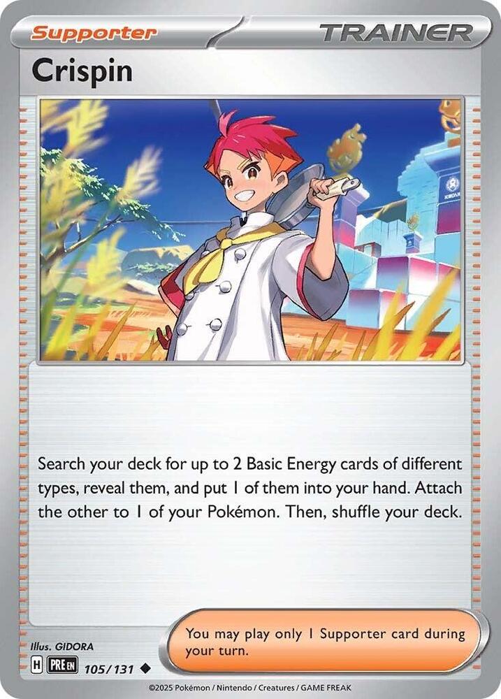 Crispin (105/131) [Scarlet & Violet: Prismatic Evolutions] - Pokémon - Card Brawlers | Quebec | Canada |