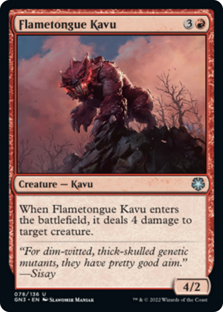 Flametongue Kavu [Game Night: Free-for-All] - Magic: The Gathering - Card Brawlers | Quebec | Canada |