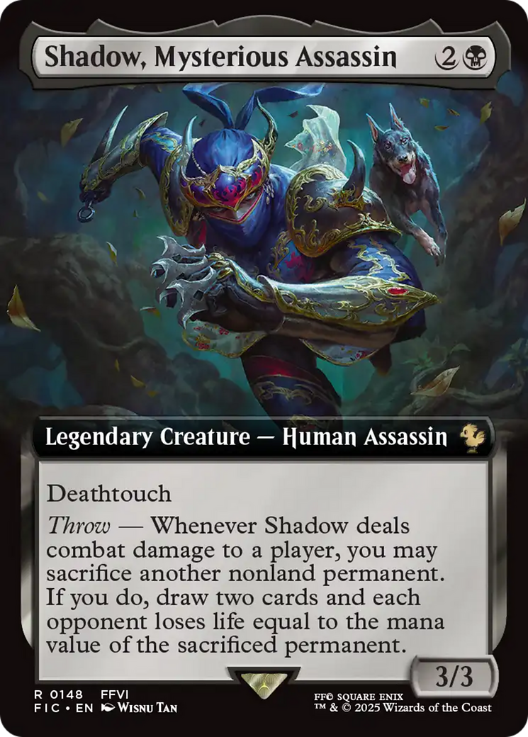Shadow, Mysterious Assassin (Extended Art) [FINAL FANTASY Commander] - Magic: The Gathering - Card Brawlers | Quebec | Canada |
