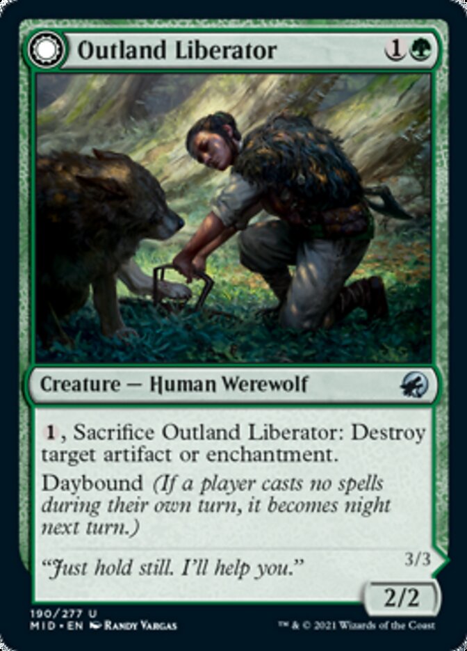 Outland Liberator // Frenzied Trapbreaker [Innistrad: Midnight Hunt] - Magic: The Gathering - Card Brawlers | Quebec | Canada |