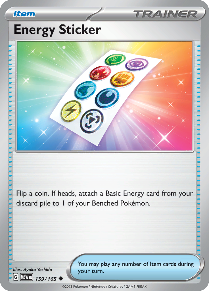 Energy Sticker (159/165) [Scarlet & Violet 151] - Pokémon - Card Brawlers | Quebec | Canada |