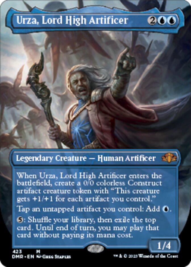 Urza, Lord High Artificer (Borderless Alternate Art) [Dominaria Remastered] - Magic: The Gathering - Card Brawlers | Quebec | Canada |