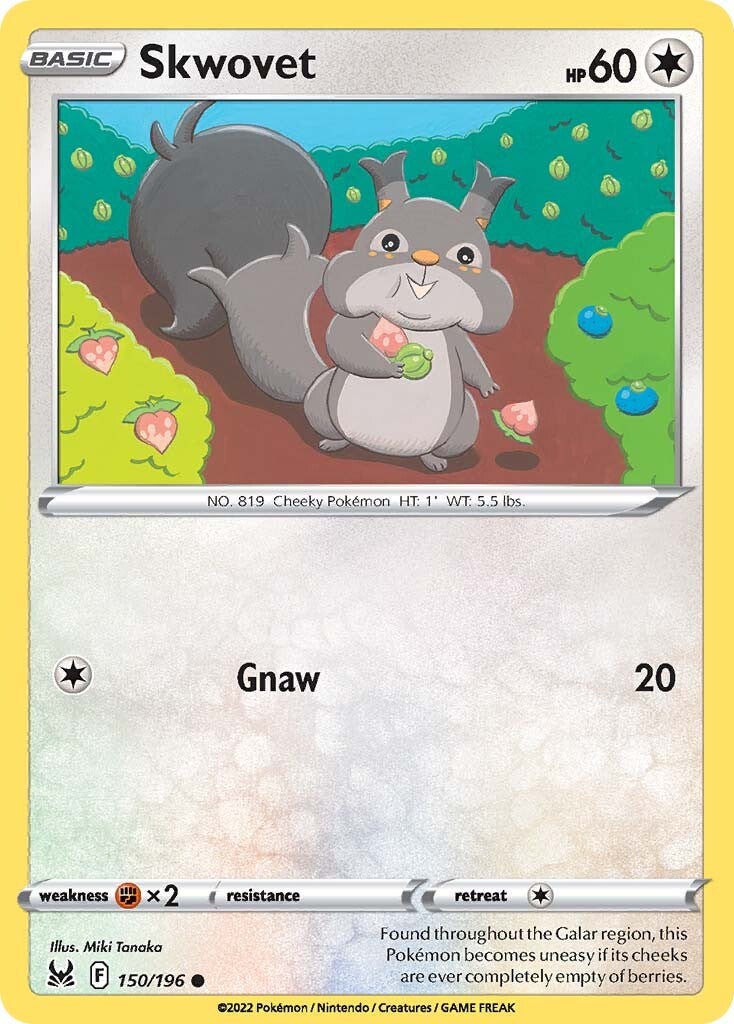 Skwovet (150/196) [Sword & Shield: Lost Origin] - Pokémon - Card Brawlers | Quebec | Canada |