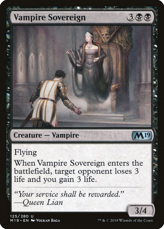 Vampire Sovereign [Core Set 2019] - Magic: The Gathering - Card Brawlers | Quebec | Canada |