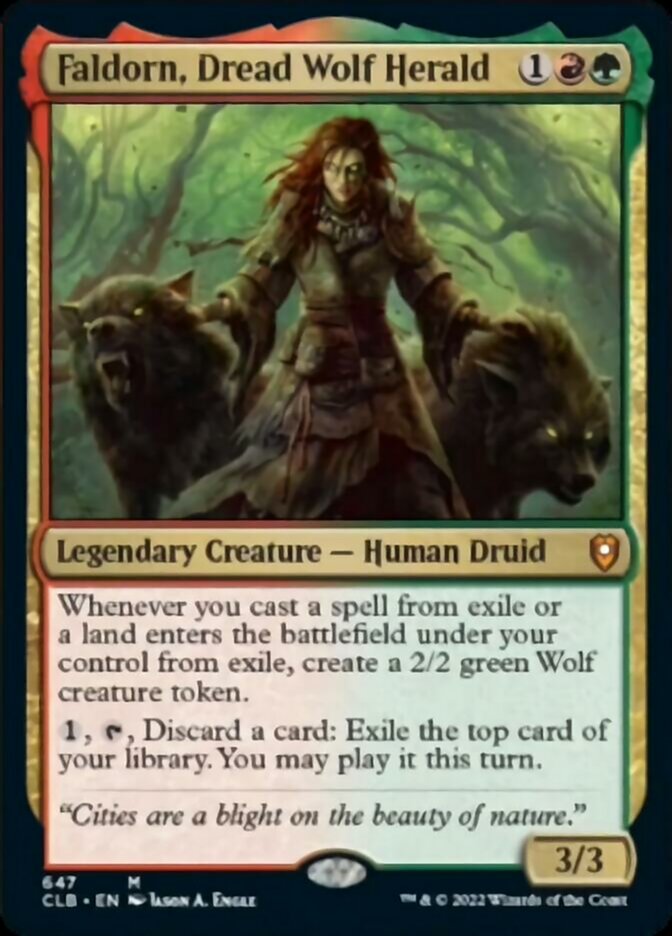 Faldorn, Dread Wolf Herald [Commander Legends: Battle for Baldur's Gate] - Magic: The Gathering - Card Brawlers | Quebec | Canada |