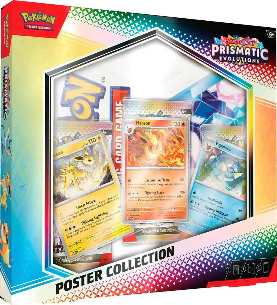 Pokemon TCG: Scarlet & Violet - Prismatic Evolutions - Poster Collection - The Pokemon Company - Card Brawlers | Quebec | Canada |
