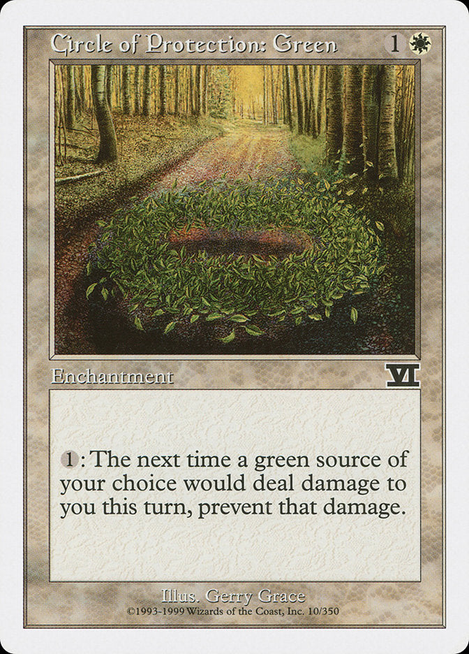 Circle of Protection: Green [Classic Sixth Edition] - Magic: The Gathering - Card Brawlers | Quebec | Canada |