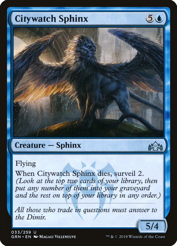 Citywatch Sphinx [Guilds of Ravnica] - Magic: The Gathering - Card Brawlers | Quebec | Canada |