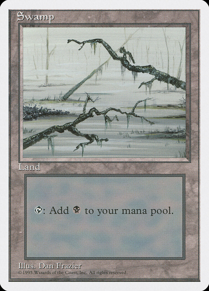 Swamp (Branches on Left and Right of Frame) [Fourth Edition] - Magic: The Gathering - Card Brawlers | Quebec | Canada |