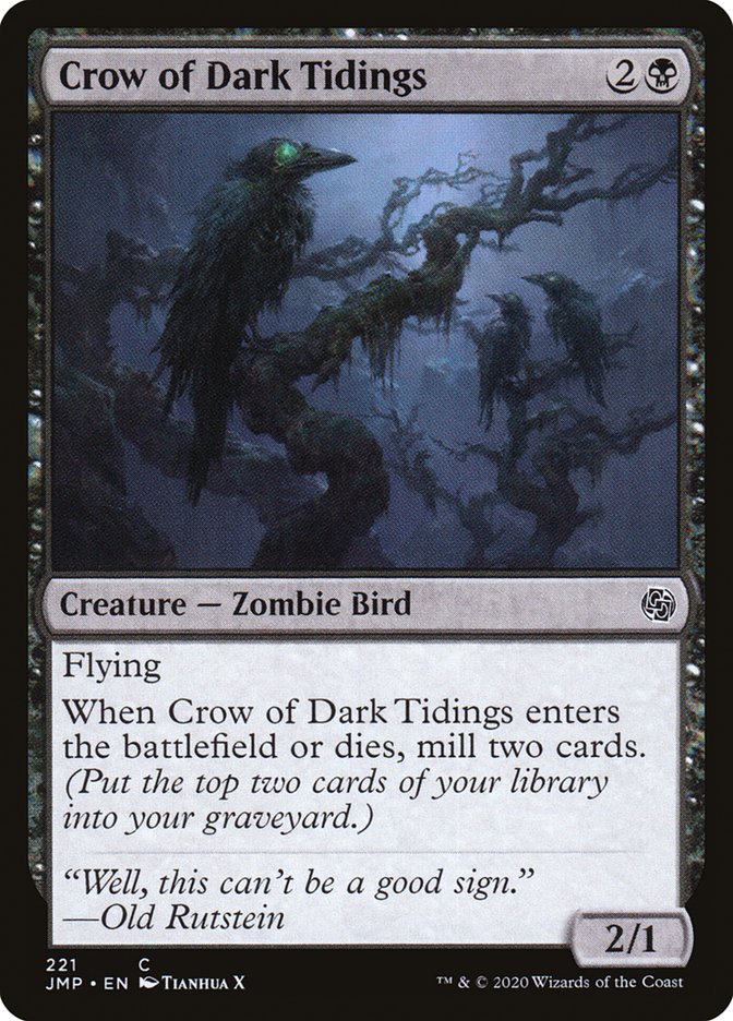 Crow of Dark Tidings [Jumpstart] - Magic: The Gathering - Card Brawlers | Quebec | Canada |