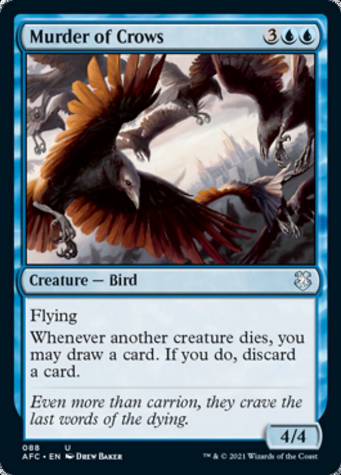 Murder of Crows [Dungeons & Dragons: Adventures in the Forgotten Realms Commander] - Magic: The Gathering - Card Brawlers | Quebec | Canada |
