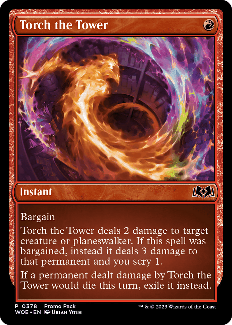Torch the Tower (Promo Pack) [Wilds of Eldraine Promos] - Magic: The Gathering - Card Brawlers | Quebec | Canada |