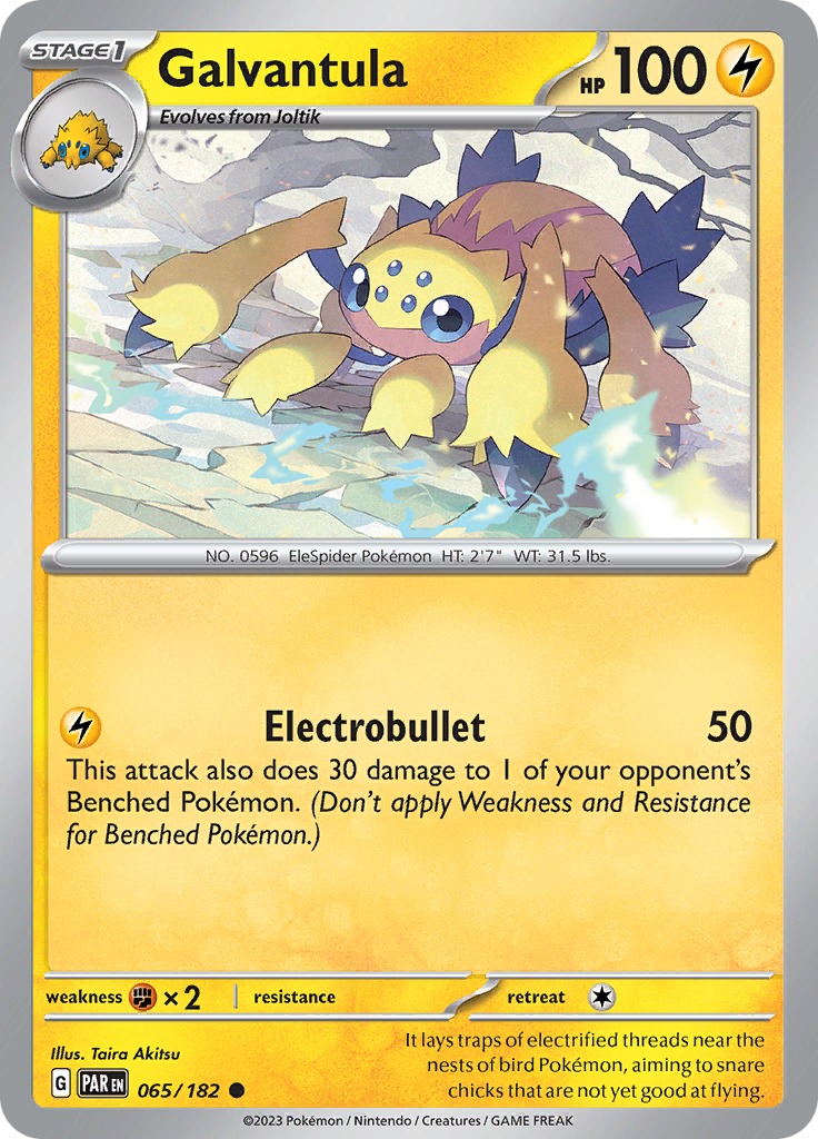 Galvantula (065/182) [Scarlet & Violet: Paradox Rift] - Pokémon - Card Brawlers | Quebec | Canada |