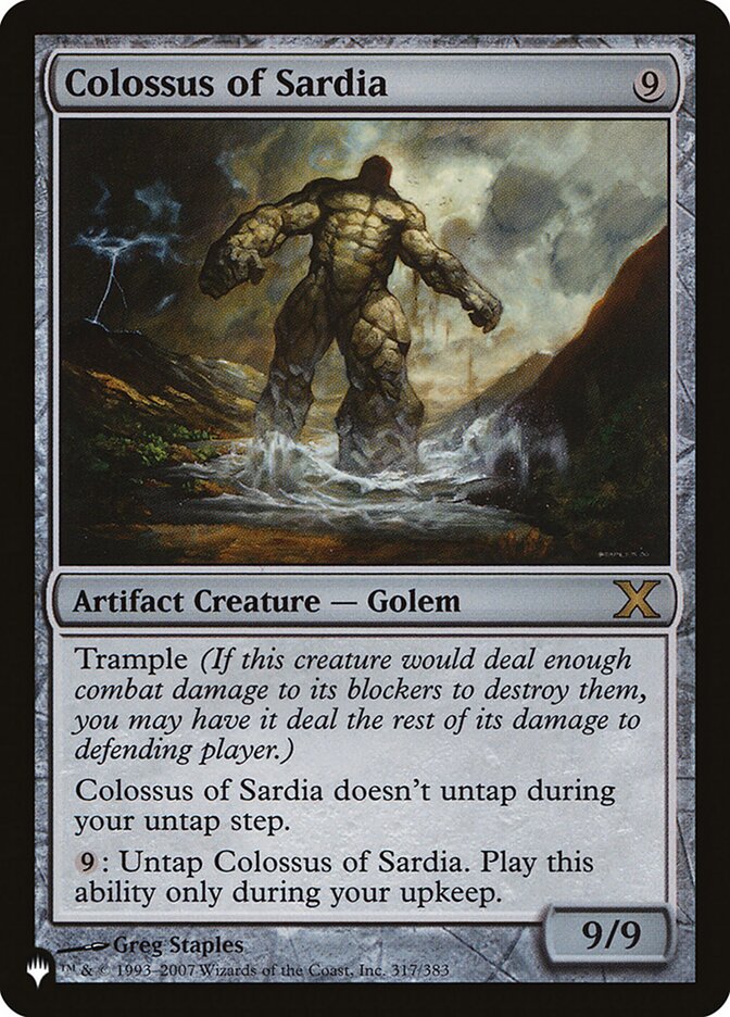Colossus of Sardia [The List] - Magic: The Gathering - Card Brawlers | Quebec | Canada |