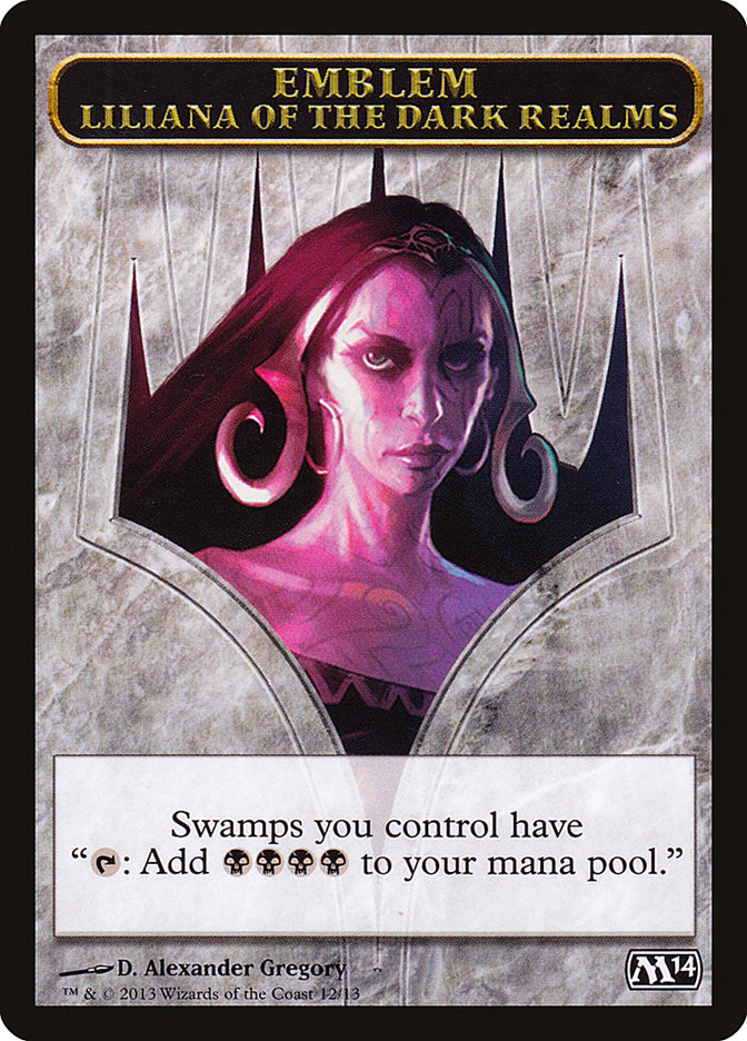 Liliana of the Dark Realms Emblem [Magic 2014 Tokens] - Magic: The Gathering - Card Brawlers | Quebec | Canada |