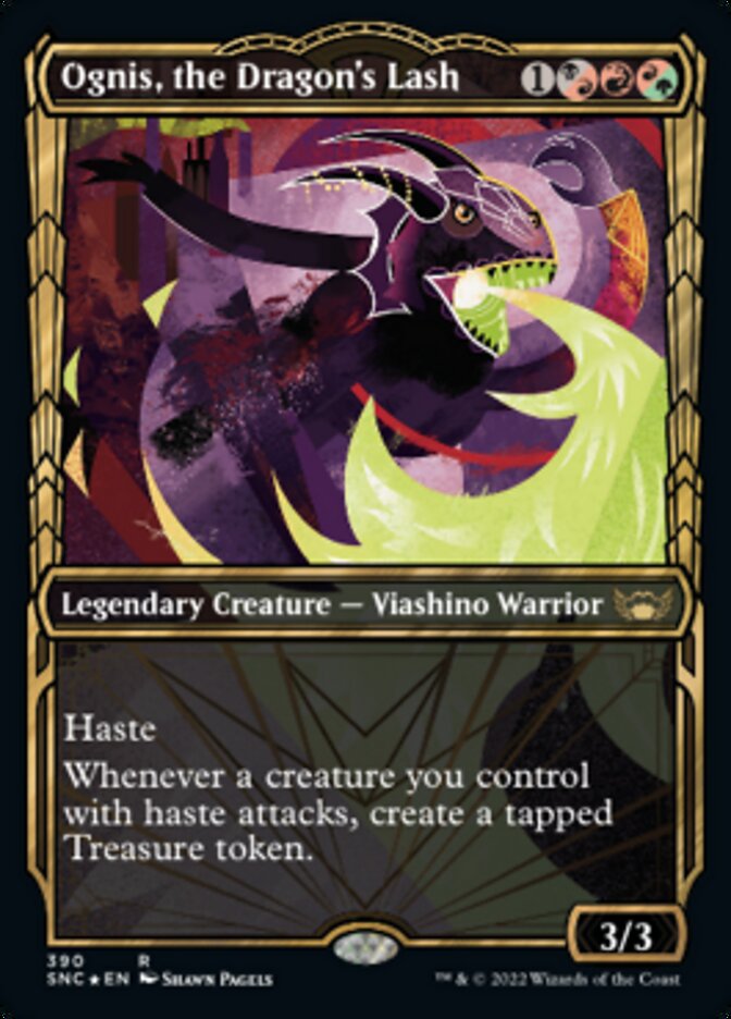 Ognis, the Dragon's Lash (Showcase Golden Age Gilded Foil) [Streets of New Capenna] - Magic: The Gathering - Card Brawlers | Quebec | Canada |