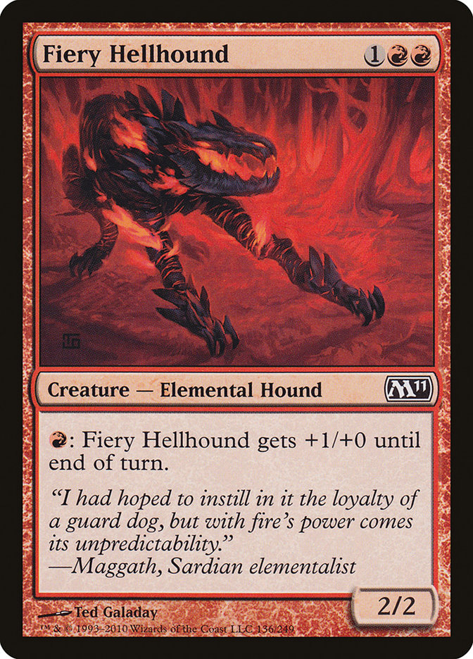 Fiery Hellhound [Magic 2011] - Magic: The Gathering - Card Brawlers | Quebec | Canada |