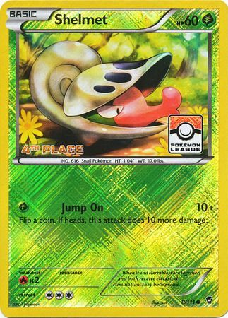 Shelmet (8/111) (League Promo 4th Place) [XY: Furious Fists] - Pokémon - Card Brawlers | Quebec | Canada |
