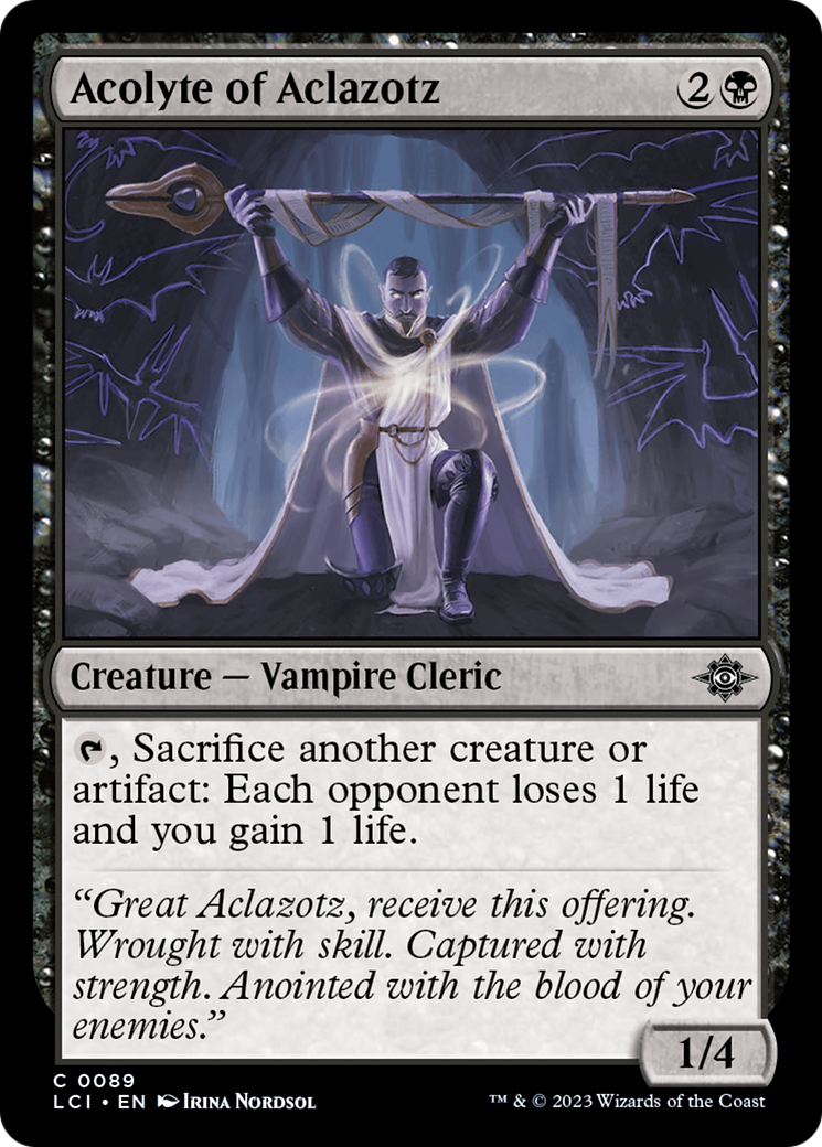 Acolyte of Aclazotz [The Lost Caverns of Ixalan] - Magic: The Gathering - Card Brawlers | Quebec | Canada |