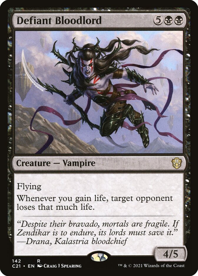 Defiant Bloodlord [Commander 2021] - Magic: The Gathering - Card Brawlers | Quebec | Canada |