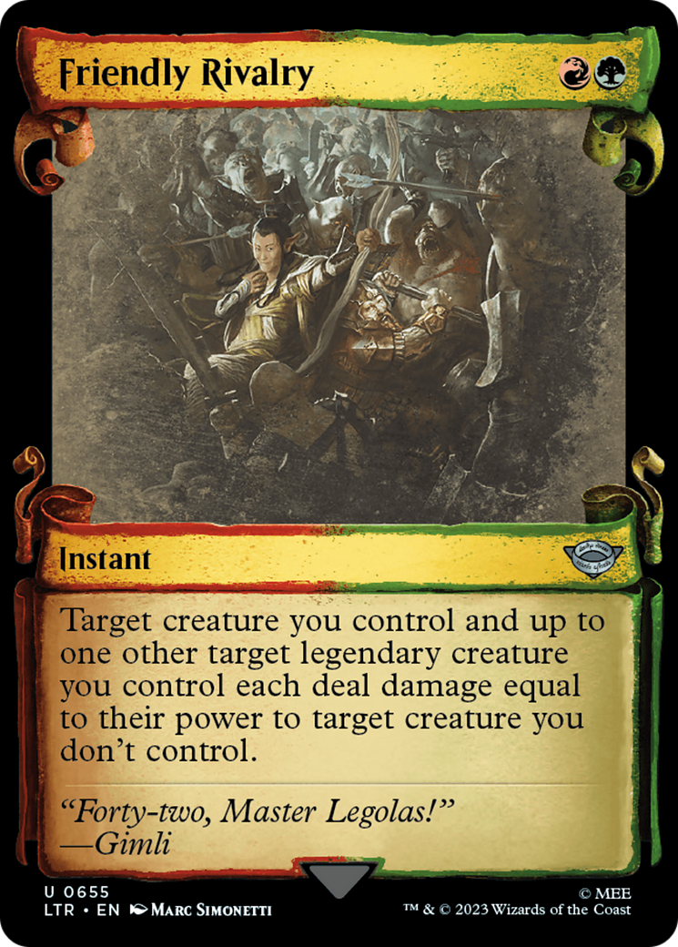 Friendly Rivalry [The Lord of the Rings: Tales of Middle-Earth Showcase Scrolls] - Magic: The Gathering - Card Brawlers | Quebec | Canada |