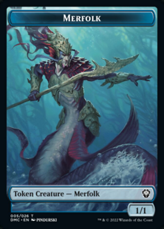 Bird (002) // Merfolk Double-Sided Token [Dominaria United Tokens] - Magic: The Gathering - Card Brawlers | Quebec | Canada |
