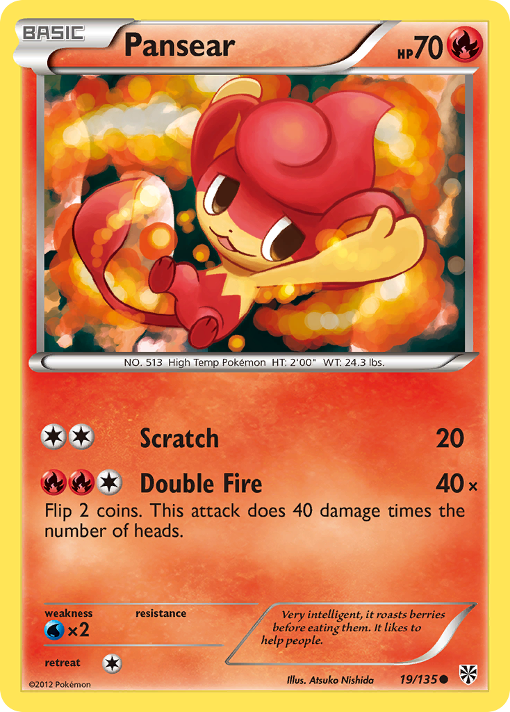 Pansear (19/135) [Black & White: Plasma Storm] - Pokémon - Card Brawlers | Quebec | Canada |