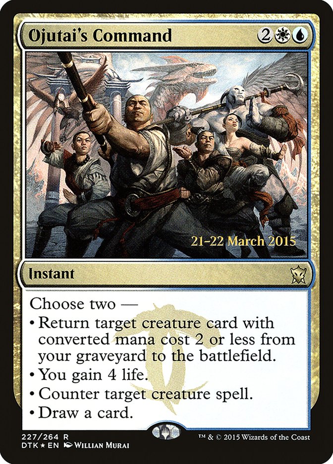 Ojutai's Command [Dragons of Tarkir Prerelease Promos] - Magic: The Gathering - Card Brawlers | Quebec | Canada |