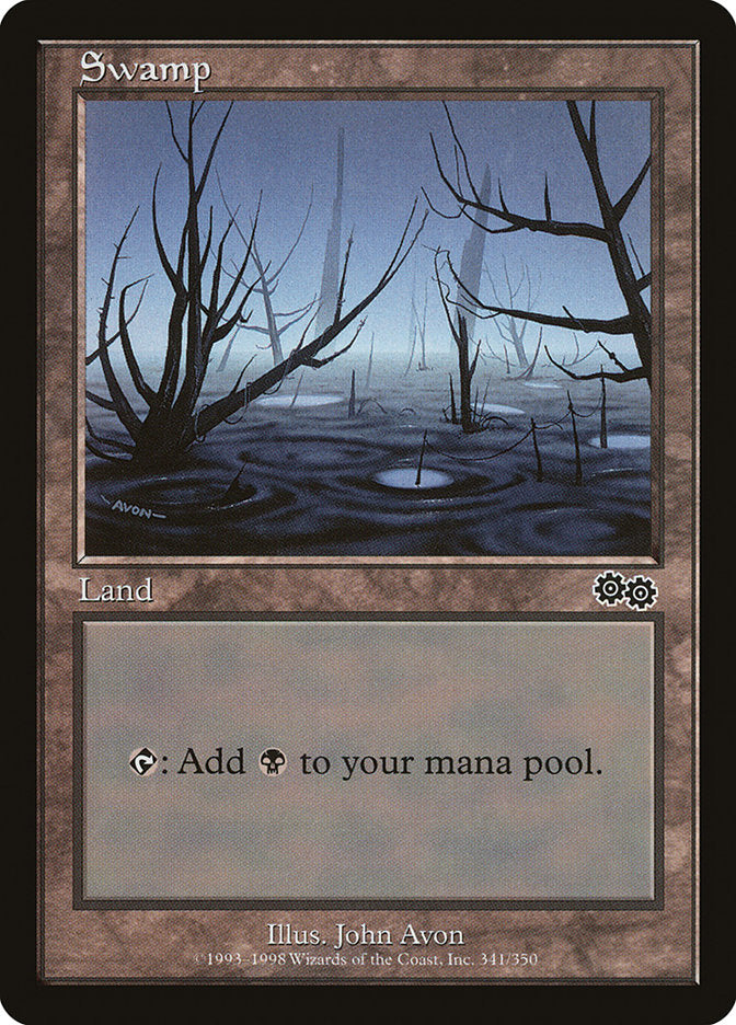 Swamp (341) [Urza's Saga] - Magic: The Gathering - Card Brawlers | Quebec | Canada |