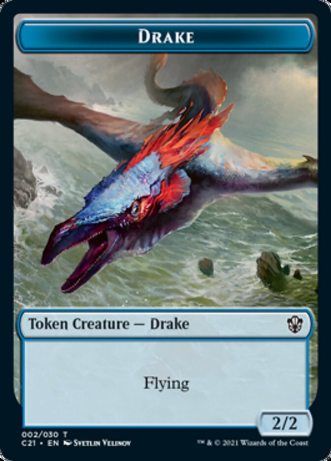 Drake // Elemental (002) Double-Sided Token [Commander 2021 Tokens] - Magic: The Gathering - Card Brawlers | Quebec | Canada |