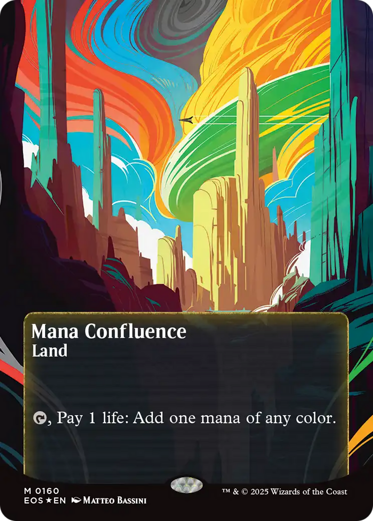 Mana Confluence (0160) (Borderless) (Galaxy Foil) [Edge of Eternities: Stellar Sights] - Magic: The Gathering - Card Brawlers | Quebec | Canada |