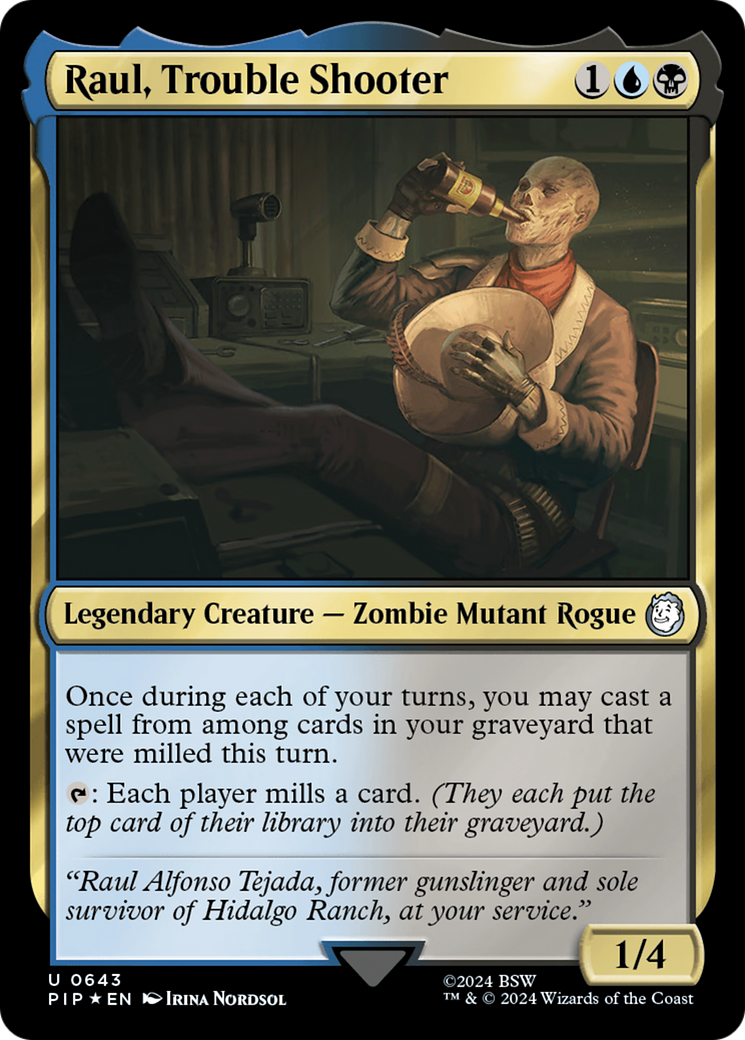 Raul, Trouble Shooter (Surge Foil) [Fallout] - Magic: The Gathering - Card Brawlers | Quebec | Canada |