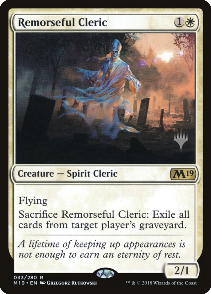 Remorseful Cleric (Promo Pack) [Core Set 2019 Promos] - Magic: The Gathering - Card Brawlers | Quebec | Canada |