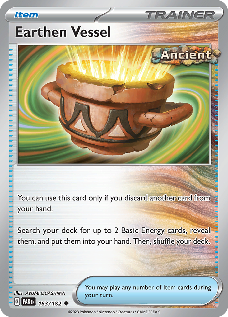 Earthen Vessel (163/182) [Scarlet & Violet: Paradox Rift] - Pokémon - Card Brawlers | Quebec | Canada |
