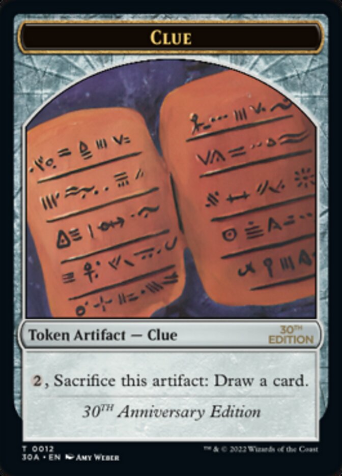 Clue Token (012) [30th Anniversary Tokens] - Magic: The Gathering - Card Brawlers | Quebec | Canada |