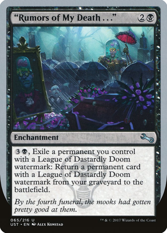 "Rumors of My Death . . ." [Unstable] - Magic: The Gathering - Card Brawlers | Quebec | Canada |