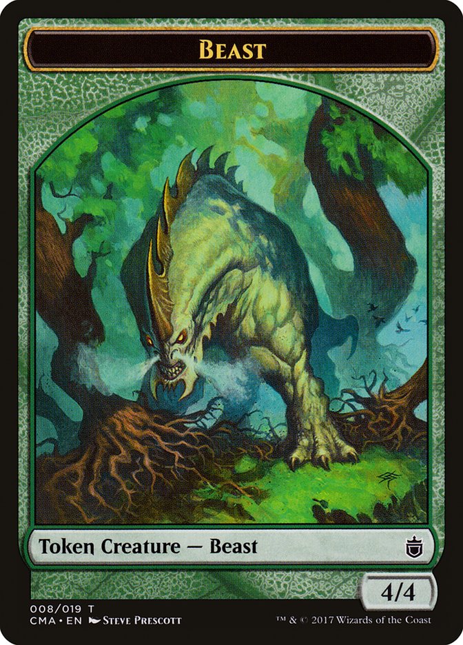Beast Token (008/019) [Commander Anthology Tokens] - Magic: The Gathering - Card Brawlers | Quebec | Canada |
