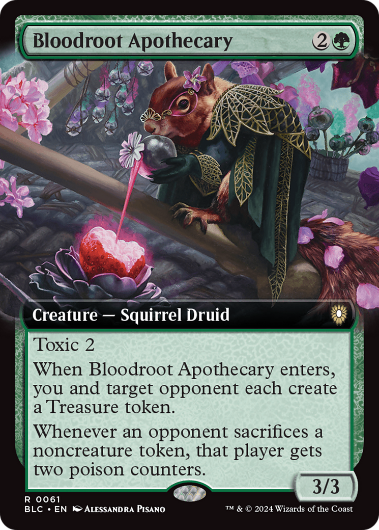 Bloodroot Apothecary (Extended Art) [Bloomburrow Commander] - Magic: The Gathering - Card Brawlers | Quebec | Canada |