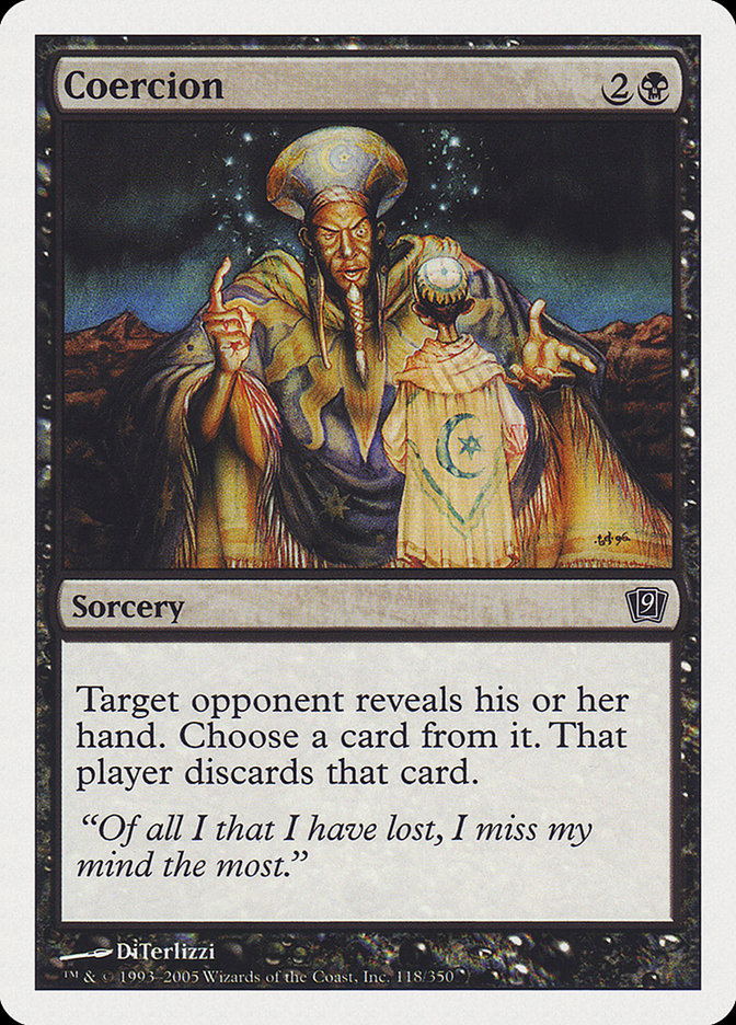 Coercion [Ninth Edition] - Magic: The Gathering - Card Brawlers | Quebec | Canada |