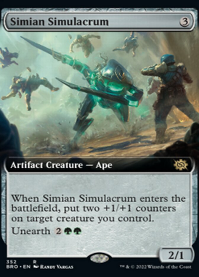 Simian Simulacrum (Extended Art) [The Brothers' War] - Magic: The Gathering - Card Brawlers | Quebec | Canada |